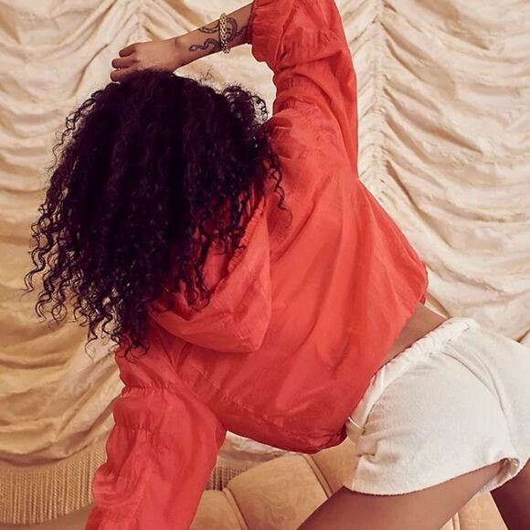 New Free  PEOPLE MOVEMENT "Baby Got Track" Jacket
Size: M 
Color: Hot Hibiscus - Picture 3 of 13